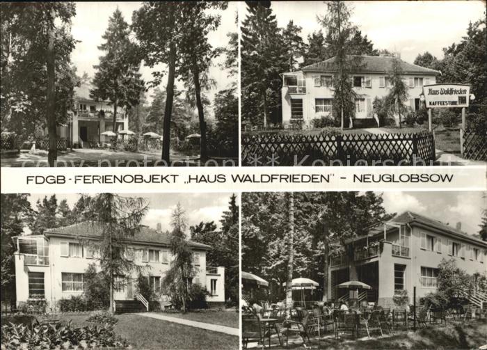 Neuglobsow FDGB Ferienobjekt Haus Waldfrieden Garten Terrasse
