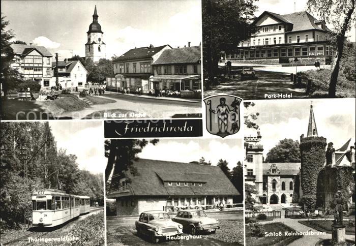 Friedrichroda Kirche Park Hotel Thueringerwaldbahn Heuberghaus Schloss Reinhards
