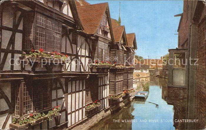 Canterbury Kent Fachwerk Fluss