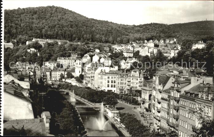 Karlovy Vary Blick auf Tal Tepla Fluss