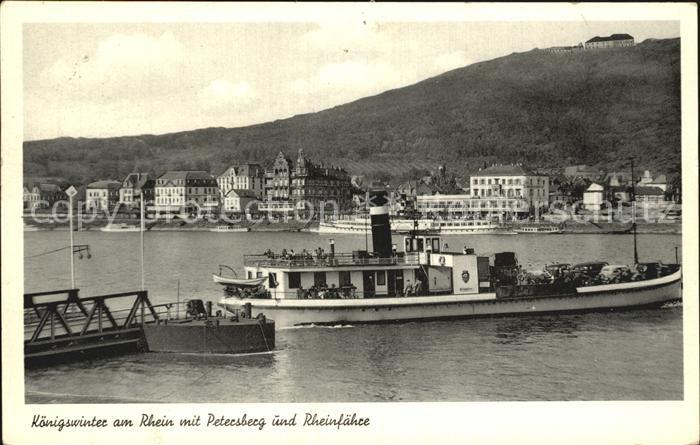 Koenigswinter Petersberg Rheinfaehre Rein