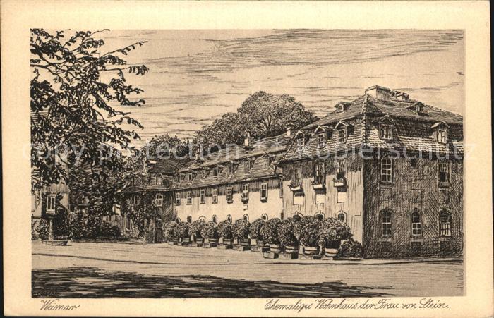 Weimar Thueringen Ehemaliges Wohnhaus Frau von Stein