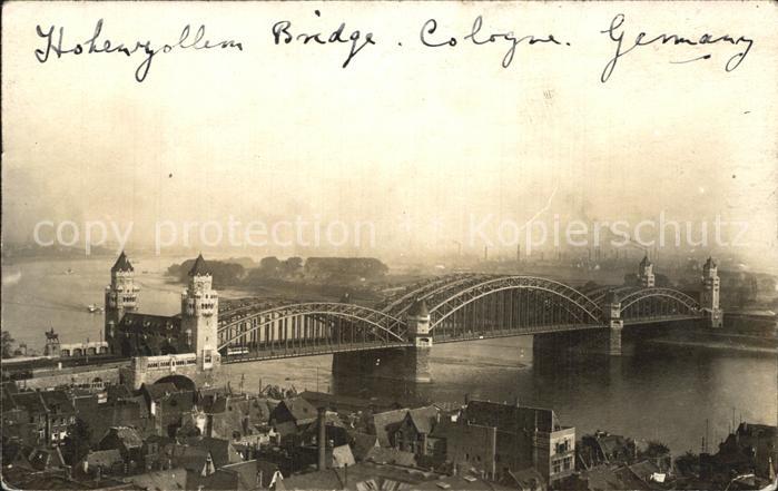 Koeln Rhein Hohenzollernbruecke