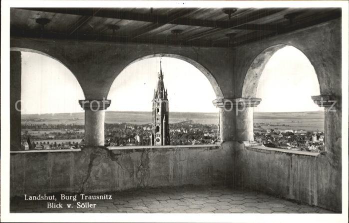 Landshut Isar Burg Trausnitz Blick vom Soeller