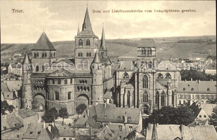 TRIER  CITY Dom Liebfrauenkirche Blick vom Gangolphturm