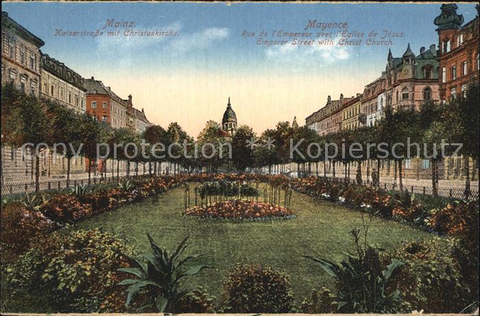 Mainz Rhein Kaiserstrasse Christuskirche