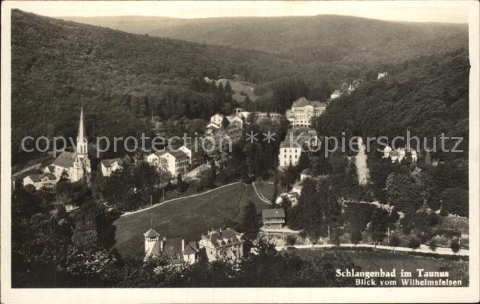 Schlangenbad Taunus Blick vom Wilhelmsfelsen