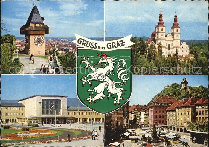 Graz Steiermark Schloss Bahnhof Wappen