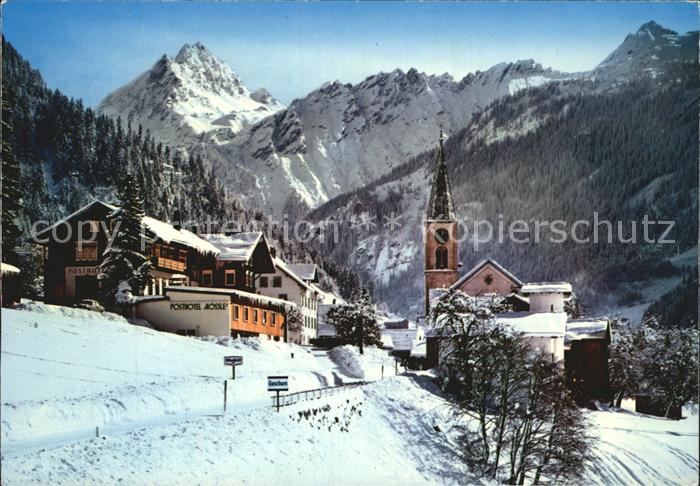 Gaschurn Vorarlberg Montafon Kirche Winterlandschaft
