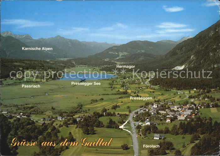 Pressegger See Gailtal Panorama