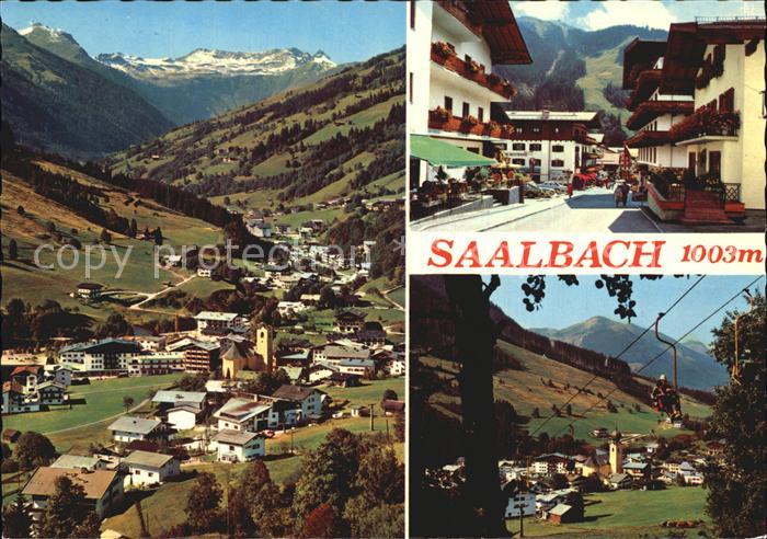 Saalbach-Hinterglemm Sesselbahn Panorama Ortsansicht