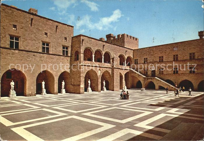 Rhodos Rhodes aegaeis Palast der Ritter