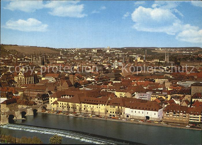 WueRZBURG Bayern Blick von der Festung Marienberg