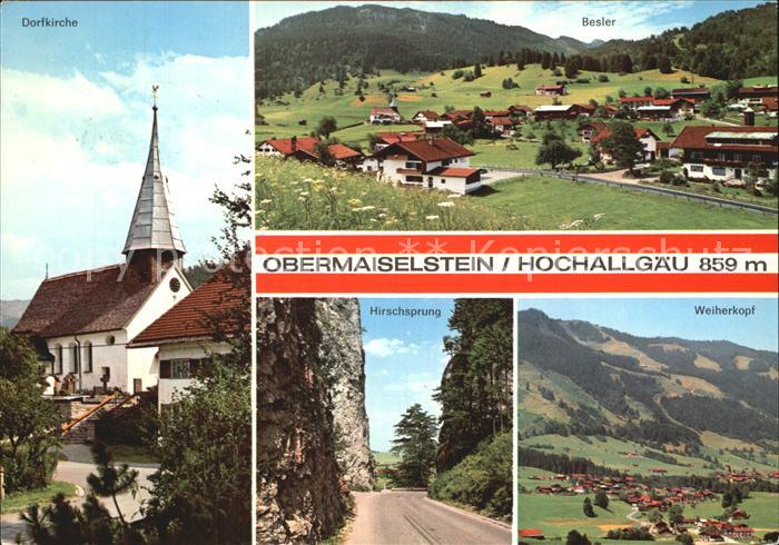 Obermaiselstein Dorfkirche Besler Hirschsprung Weiherkopf