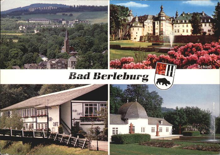 Berleburg Bad Altstadt Kurgebiet Schloss Kurhaus Lustschloesschen Schlosspark