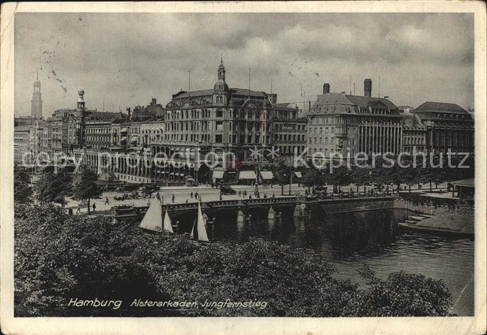HAMBURG  CITY Alsterarkaden Jungfernstieg