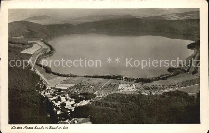 Maria Laach Glees Fliegeraufnahme mit Lacher See