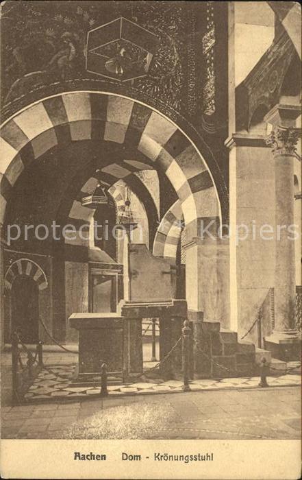 Aachen Dom Kroenungsstuhl