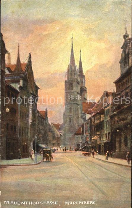 Nuremberg Frauenthorstrasse Kuenstlerkarte