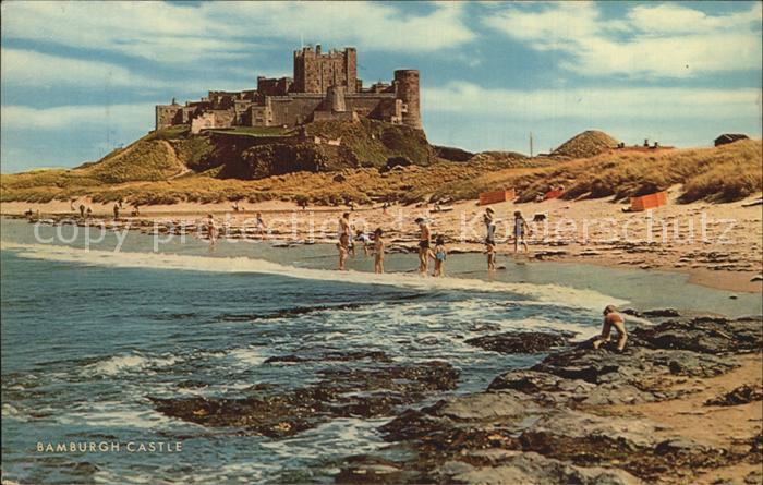 Bamburgh Beach and Castle