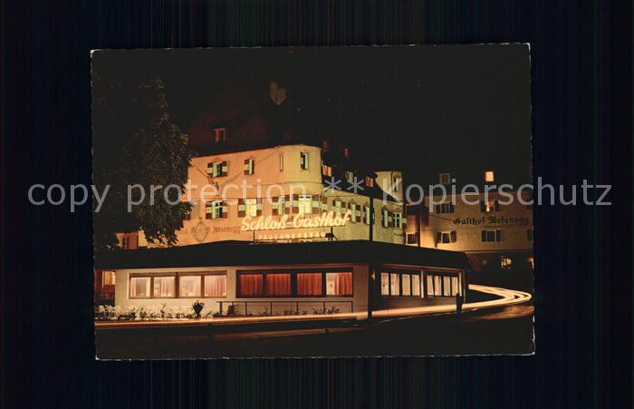 Fieberbrunn Tirol Schlosshotel und Gasthof Rosenegg bei Nacht