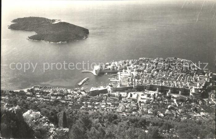 Dubrovnik Ragusa Fliegeraufnahme