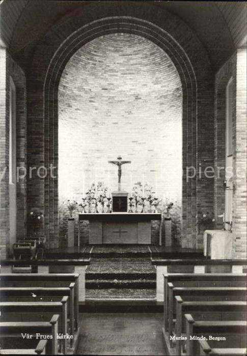 Bergen Norwegen Var Frues Kirke