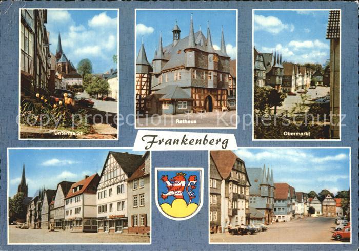 Frankenberg Eder Rathaus Obermarkt Untermarkt