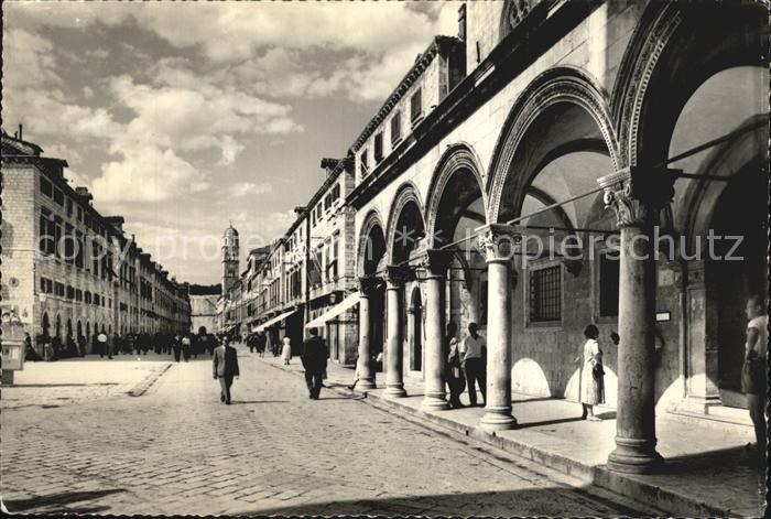 Dubrovnik Ragusa Glavna Ulica Stradun