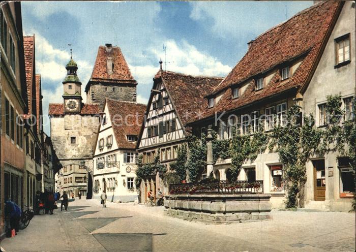 Rothenburg Tauber Markusturm mit Roederbogen