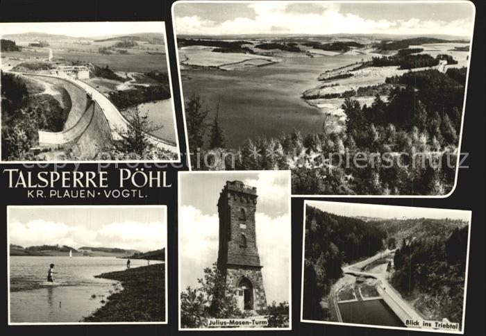 Poehl Vogtland Talsperre Triebtal Julius-Mosen-Turm