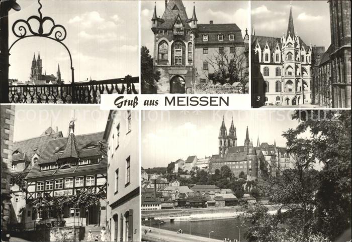 Meissen Elbe Sachsen Dom Mitteltor Burganlage Albrechtsburg