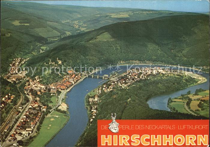 Hirschhorn Neckar Fliegeraufnahme Neckarschleife