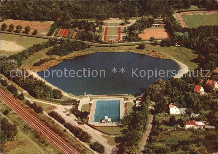Pinneberg Fliegeraufnahme Rosenstadt Freibad
