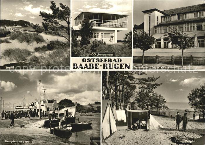 Baabe Ostseebad Ruegen Ferienheim Edgar André Camping Strand