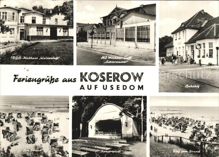 Koserow Ostseebad Usedom Klubhaus Waldeslust Strand Konzertplatz