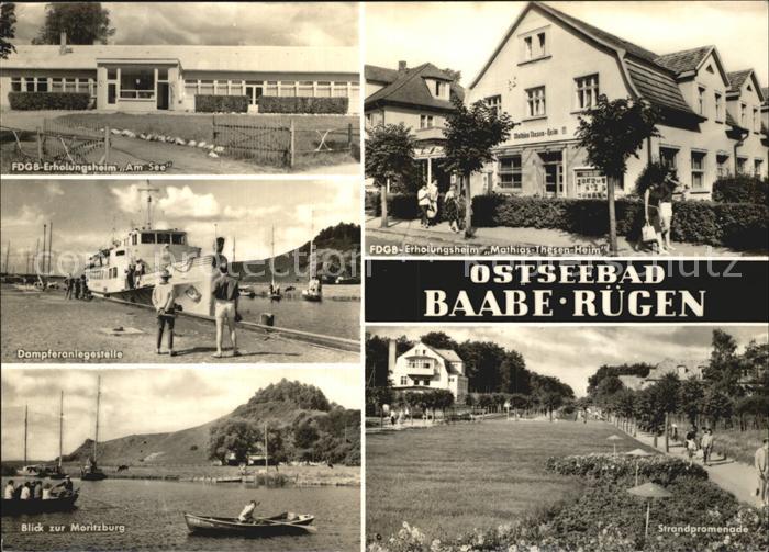 Baabe Ostseebad Ruegen Erholungsheim Moritzburg Promenade