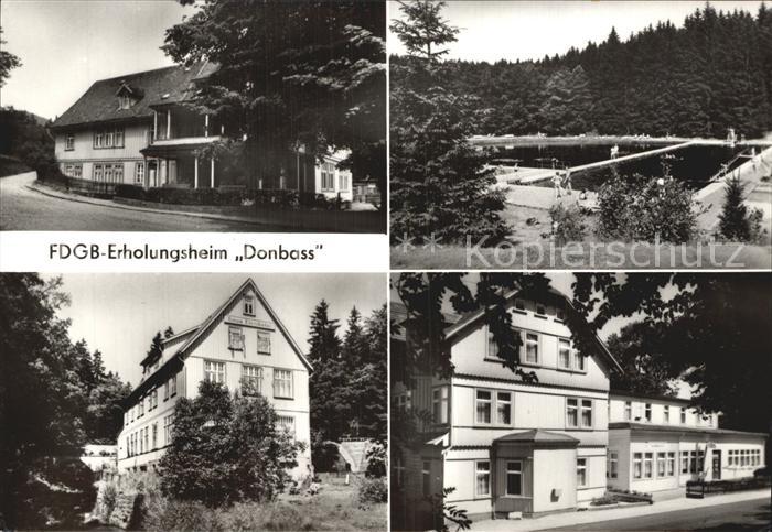 Elend Harz Erholungsheim Donbass Haus Waldgarten und Elendstal