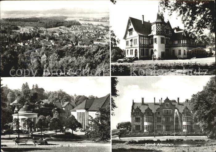 Bad Liebenstein Postamt Schloss-Altenstein Blick von Ruine Badehaus