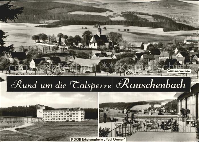 Rauschenbach Neuhausen Rund um die Talsperre Caemmerswalde Erholungsheim-Paul-Gr