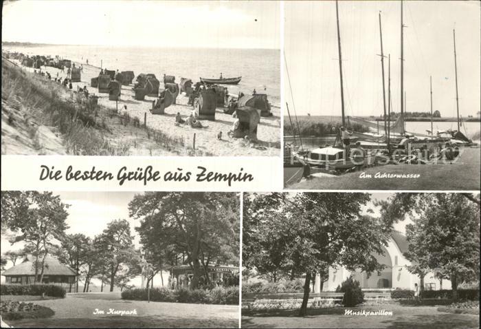 Zempin Strand Achterwasser Musikpavillon Kurpark