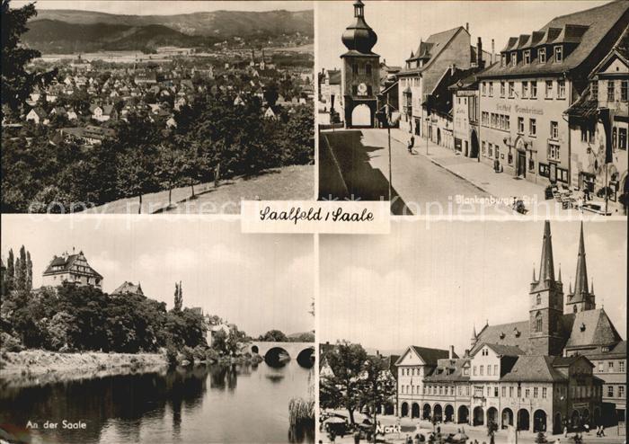 Saalfeld Saale Saalepartie Blankenburger-Strasse Markt
