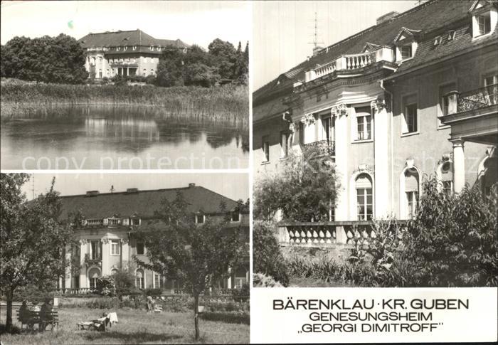 Baerenklau Niederlausitz Genesungsheim Georgi Dimitroff