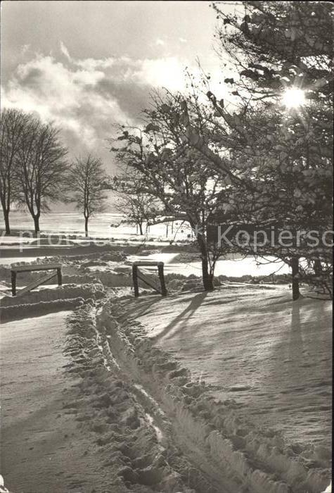 Oelsnitz Erzgebirge verschneite Landschaft