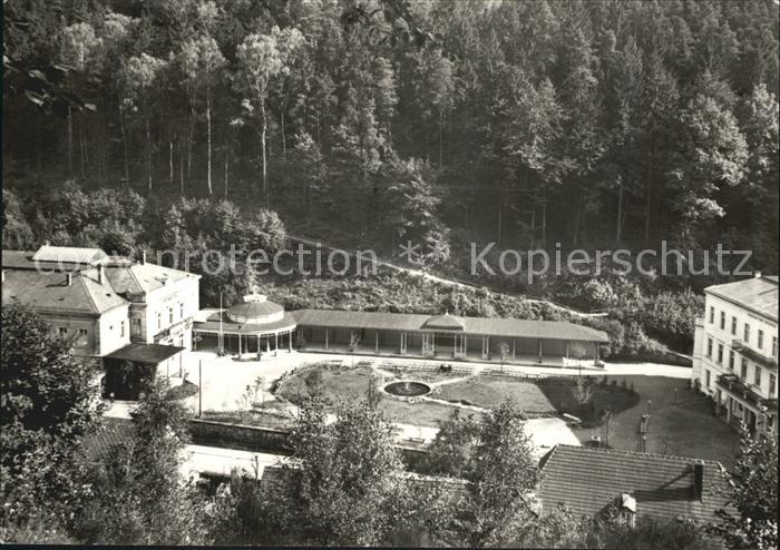 Bad Schandau Kurhaus mit Brunnen