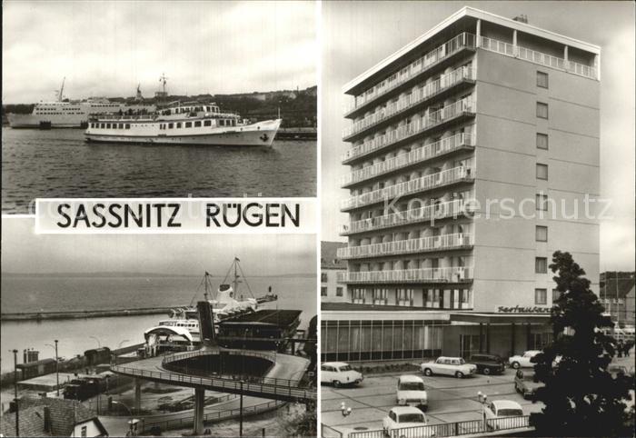 Sassnitz Ostseebad Ruegen Hafen Faehrbahnhof Ruegen-Hotel