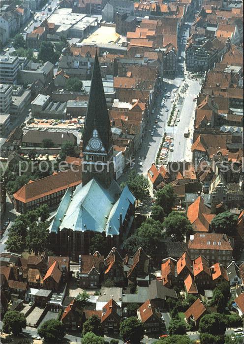 LueNEBURG CITY Fliegeraufnahme Kirchenpartie