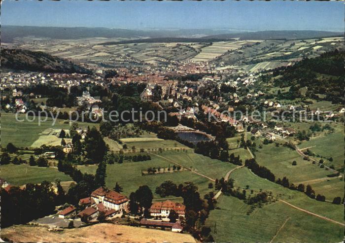 Bad Orb Fliegeraufnahme mit Sanatorium Kueppelsmuehle