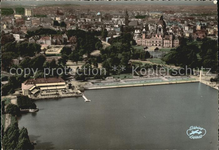 HANNOVER  CITY Fliegeraufnahme Maschsee Nordufer