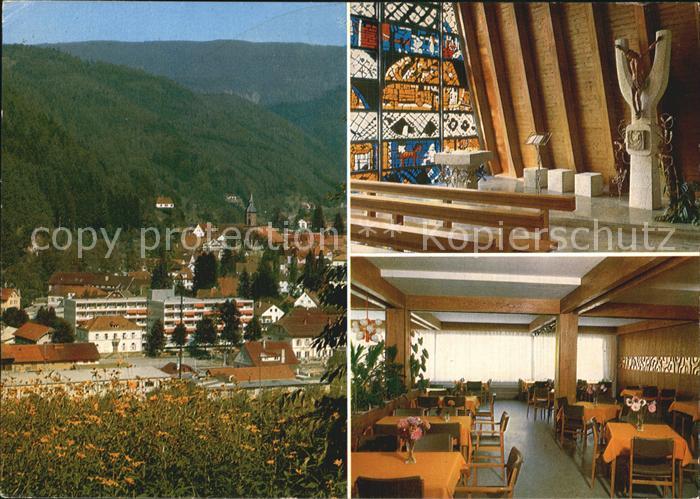 Oppenau Vinzentius-Haus Kapelle und Speisesaal